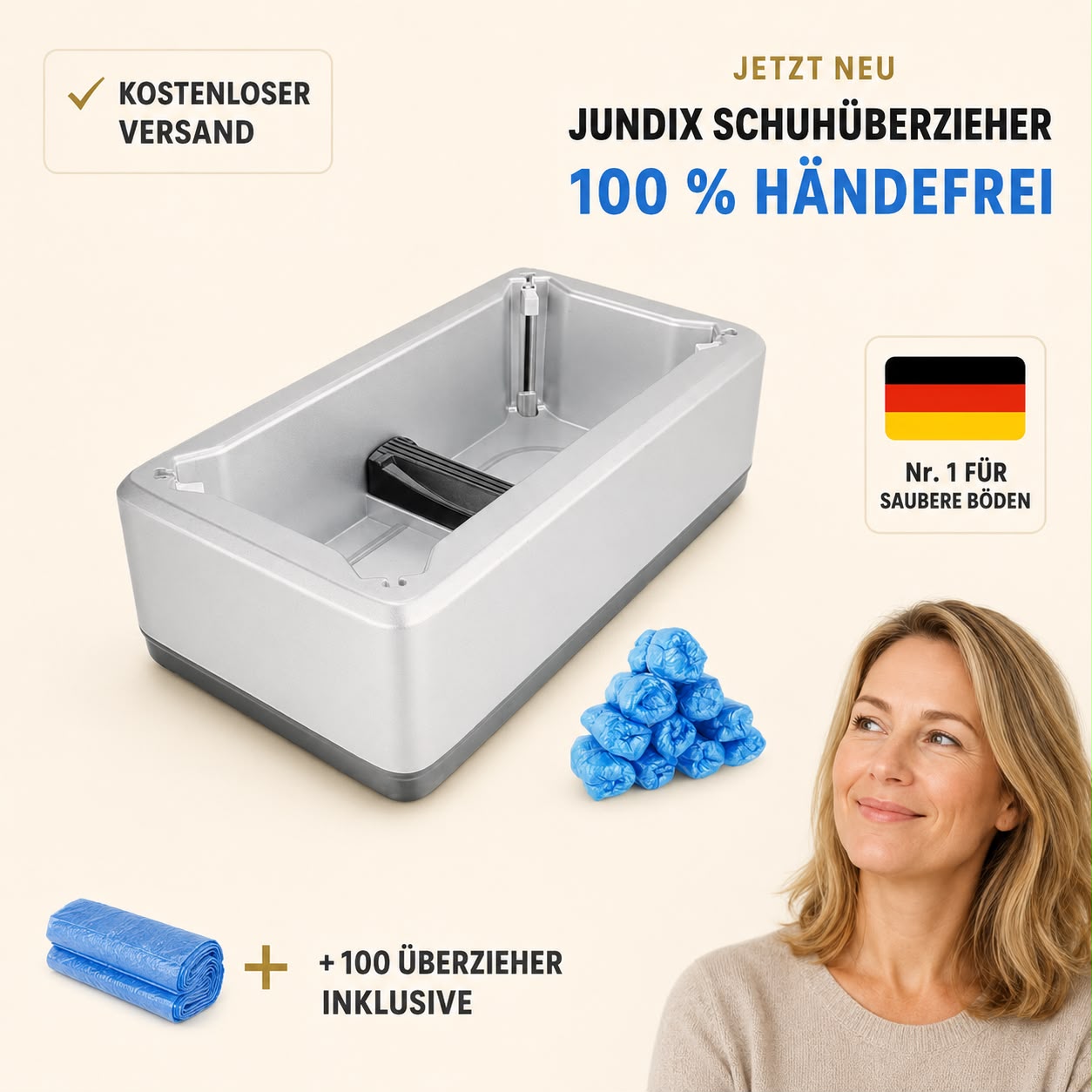 Jundix Automatischer-Schuhüberzieher
