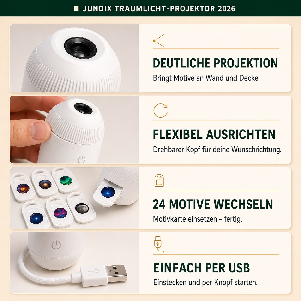 Jundix Traumlicht-Projektor