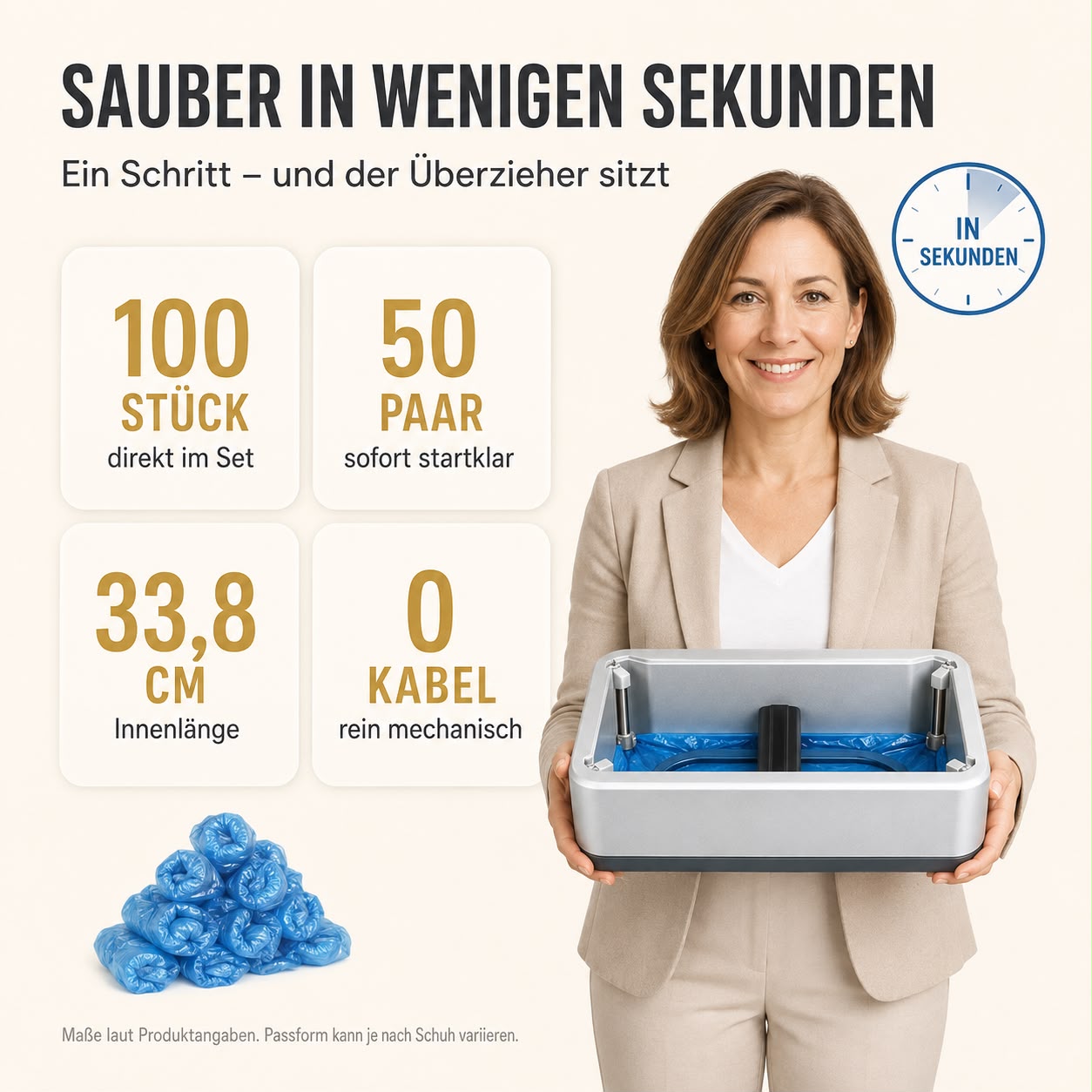 Jundix Automatischer-Schuhüberzieher
