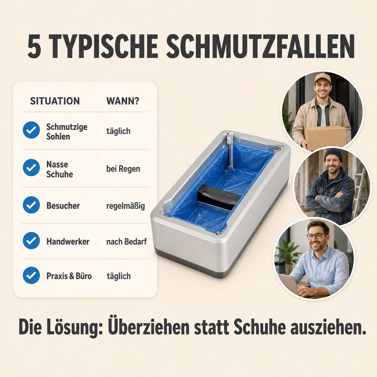 Jundix Automatischer-Schuhüberzieher