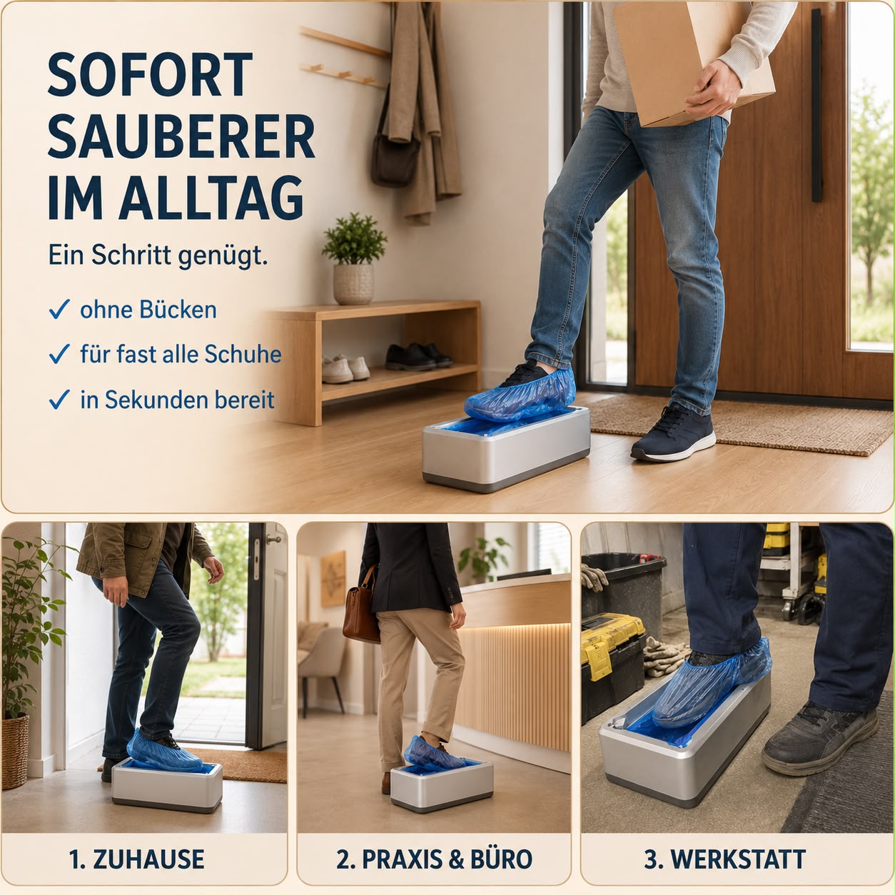 Jundix Automatischer-Schuhüberzieher
