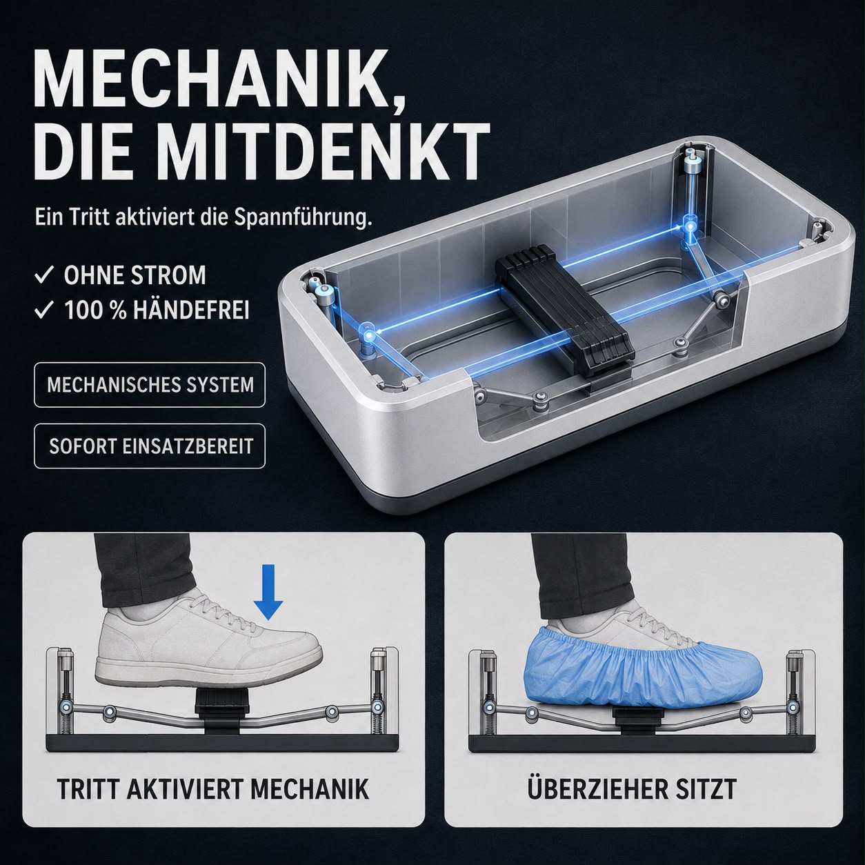 Jundix Automatischer-Schuhüberzieher