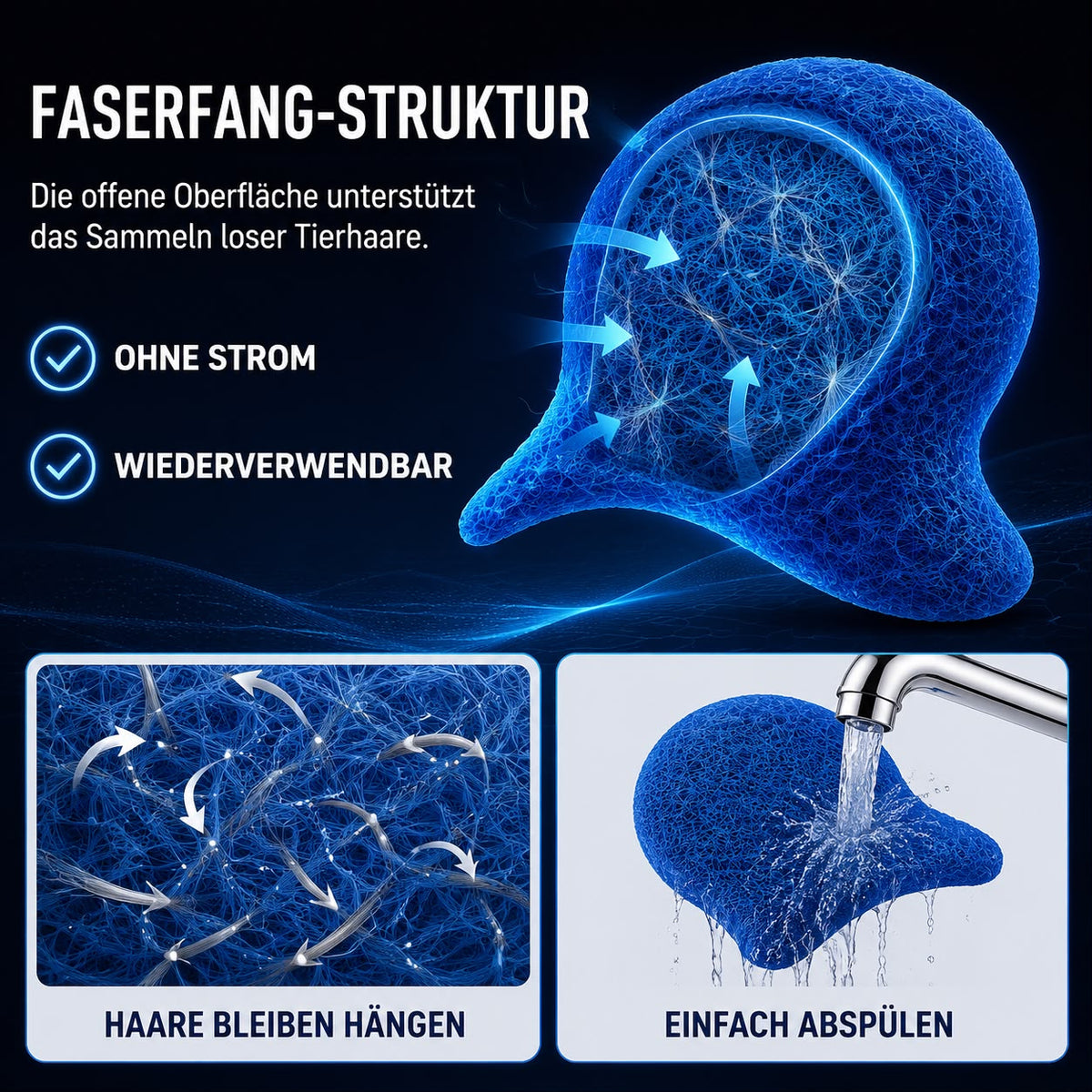 Jundix FellFänger - Tierhaarentferner für die Wäsche