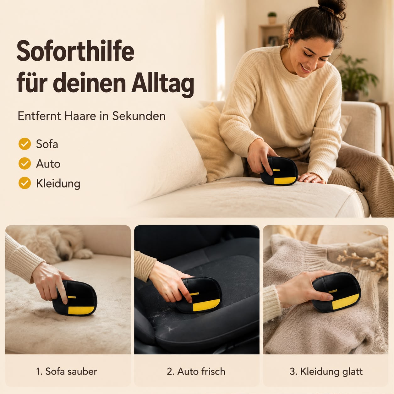 Jundix FellWisch - Tierhaarentferner - Bürste